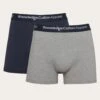 2 Pack Underwear - Grey Melange 1 2 Pack Underwear - Grey Melange -Knowledge Cotton Apparel Store 2 pack underwear Underwears 1110071 1012 Grey Melange