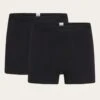 2 Pack Underwear - Black Jet -Knowledge Cotton Apparel Store 2 pack underwear Underwears 1110071 1300 Black Jet
