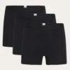 3-pack Underwear - Black Jet 1 3-pack Underwear - Black Jet -Knowledge Cotton Apparel Store 3 pack underwear Underwears 1110073 1300 Black Jet