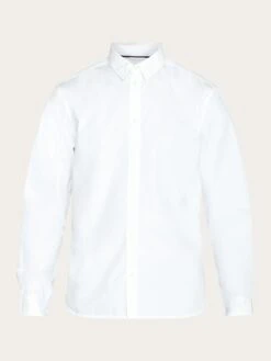ALF Regular Crispy Cotton Shirt - GOTS/Vegan - Bright White