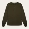 Heavy Jersey Henley Shirt - Forrest Night 1 Heavy Jersey Henley Shirt - Forrest Night -Knowledge Cotton Apparel Store BO long sleeve henley GOTS Vegan Henleys 1120022 1090 Forrest Night