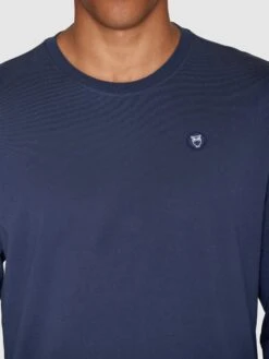 Badge Long Sleeve - Total Eclipse 13 Badge Long Sleeve - Total Eclipse -Knowledge Cotton Apparel Store Badge long sleeve Long Sleeves 1120012 1001 Total Eclipse 4