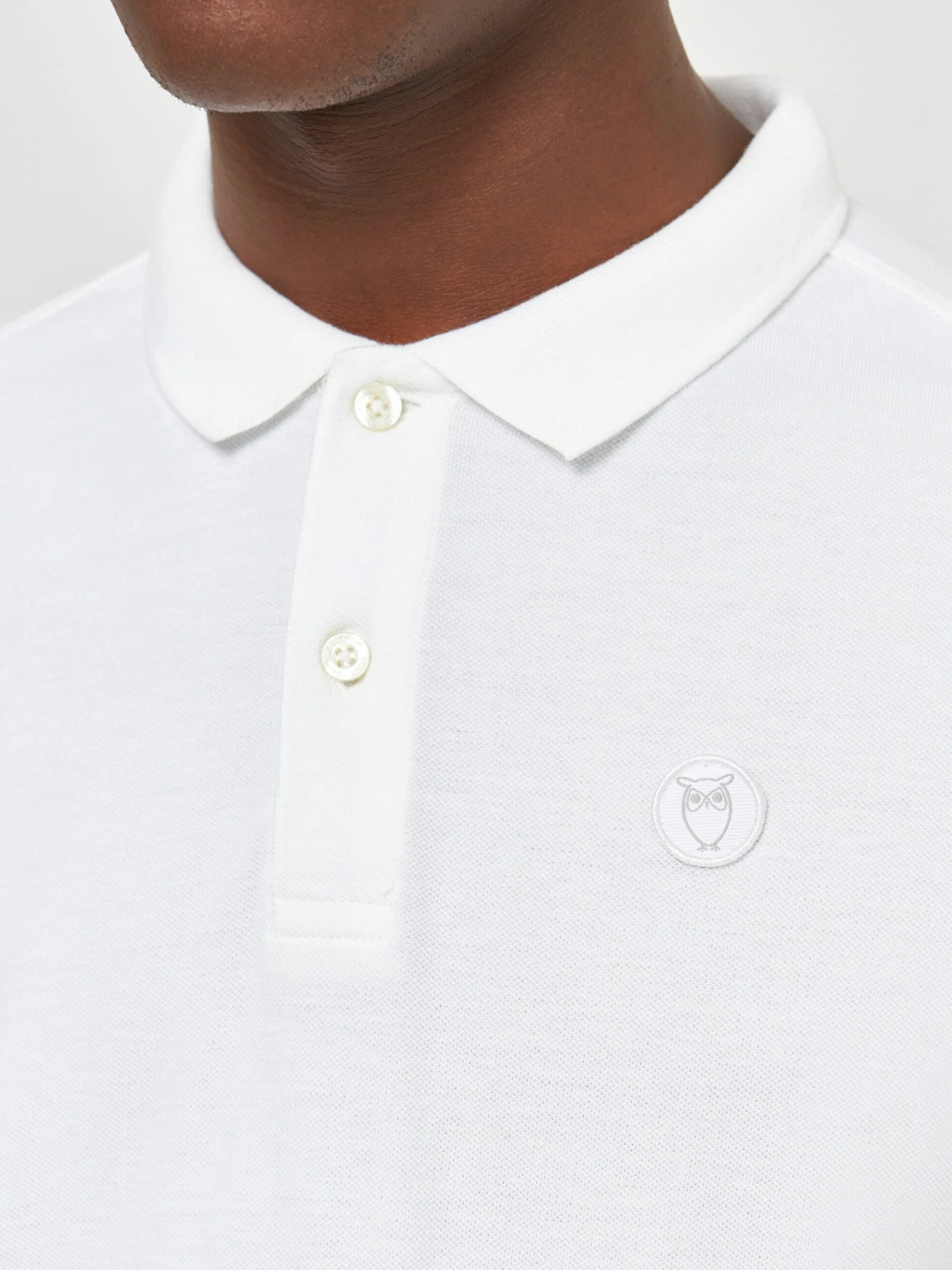 Basic Badge Polo - Bright White 6 Basic Badge Polo - Bright White - Image 4
