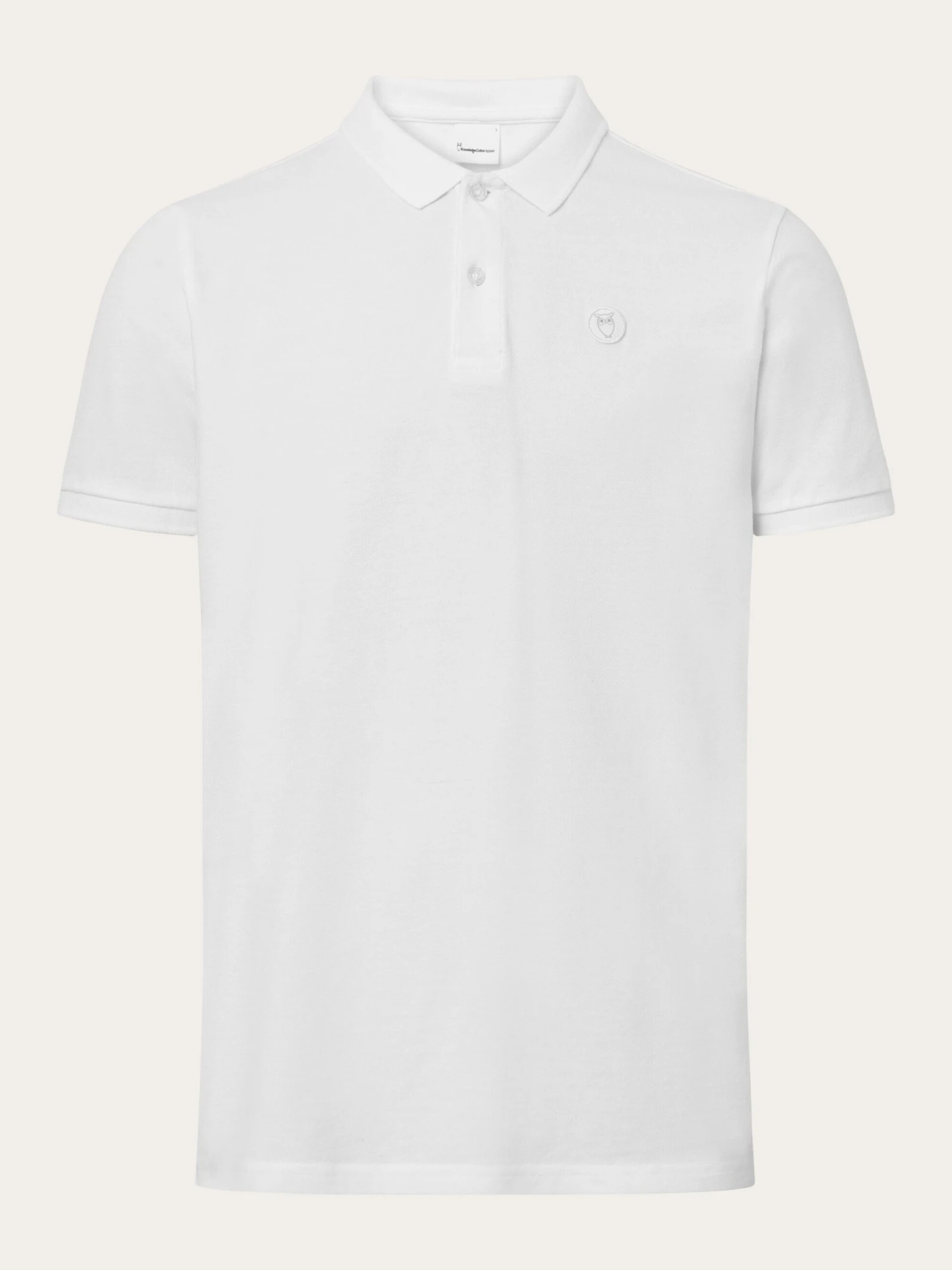Basic Badge Polo - Bright White 3 Basic Badge Polo - Bright White