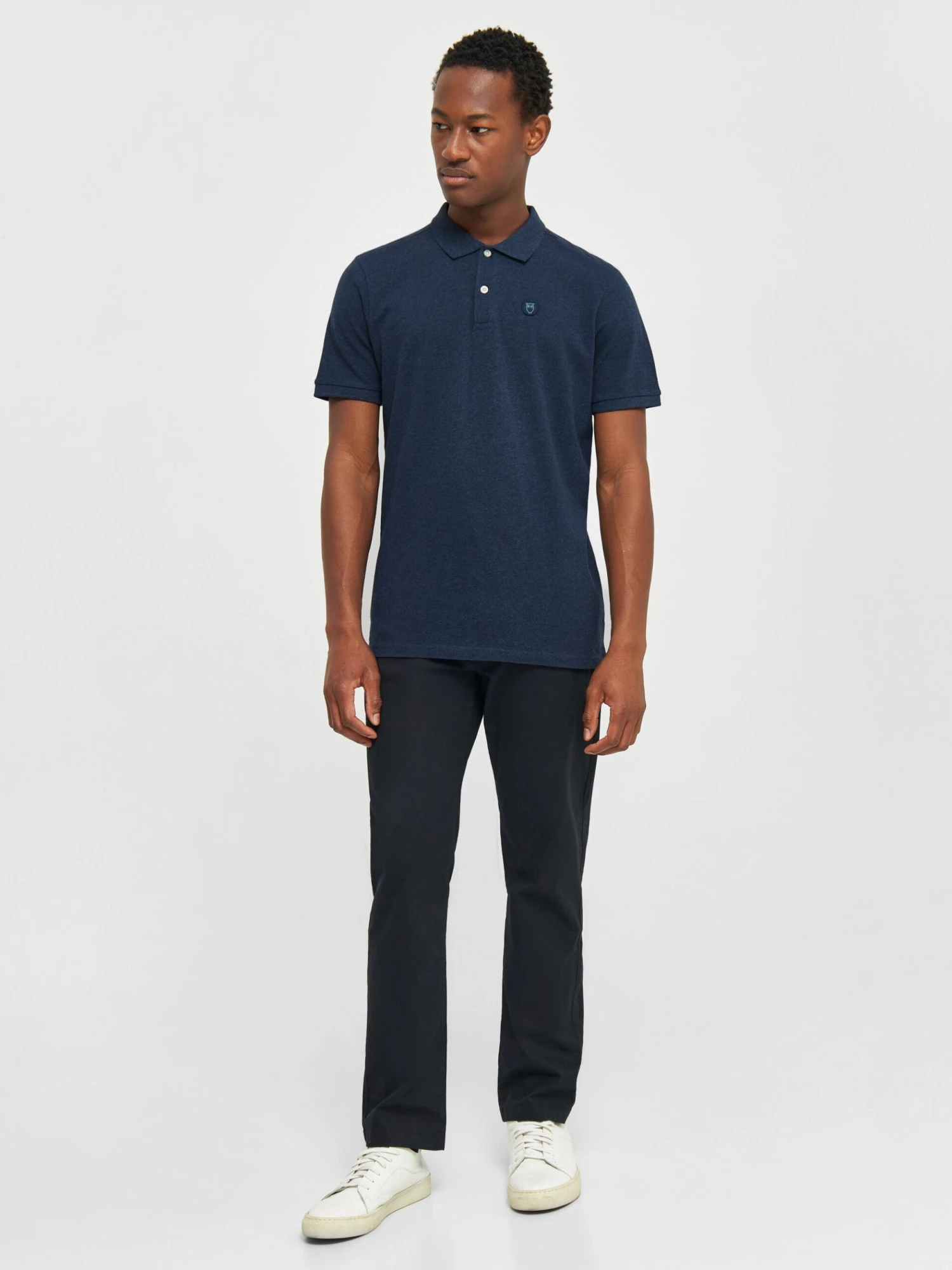 Basic Badge Polo - Insigna Blue Melange 7 Basic Badge Polo - Insigna Blue Melange - Image 5