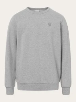 Basic Badge Sweat - Grey Melange