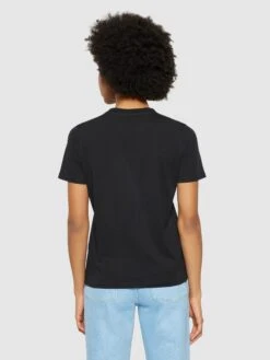 Pima T-shirt - Black Jet -Knowledge Cotton Apparel Store Basic pima cotton t shirt GOTS Vegan T shirts 2010051 1300 Black Jet 2