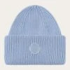 Big Rib Beanie - Asley Blue -Knowledge Cotton Apparel Store Big rib beanie Hats 2210005 1322 Asley Blue