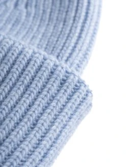 Big Rib Beanie - Asley Blue 10 Big Rib Beanie - Asley Blue -Knowledge Cotton Apparel Store Big rib beanie Hats 2210005 1322 Asley Blue 3