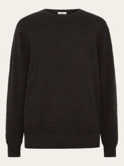 Bubble Knit Crew Neck - Chocolate Torte