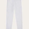 CALLA Tapered Mid-rise Linen Pants - GOTS/Vegan - Bright White 2 CALLA Tapered Mid-rise Linen Pants - GOTS/Vegan - Bright White -Knowledge Cotton Apparel Store CALLA tapered mid rise linen pants GOTS Vegan Pants 2070067 1010 Bright White