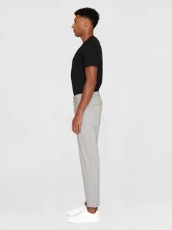 CHUCK Regular Twill Chino Pants - Alloy -Knowledge Cotton Apparel Store CHUCK regular twill chino pants Pants 1070053 1227 Alloy 3