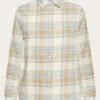 Check Flannel Shirt - GOTS/Vegan - Blue Check 2 Check Flannel Shirt - GOTS/Vegan - Blue Check -Knowledge Cotton Apparel Store Check flannel shirt GOTS Vegan Shirts 2090055 7021 blue check