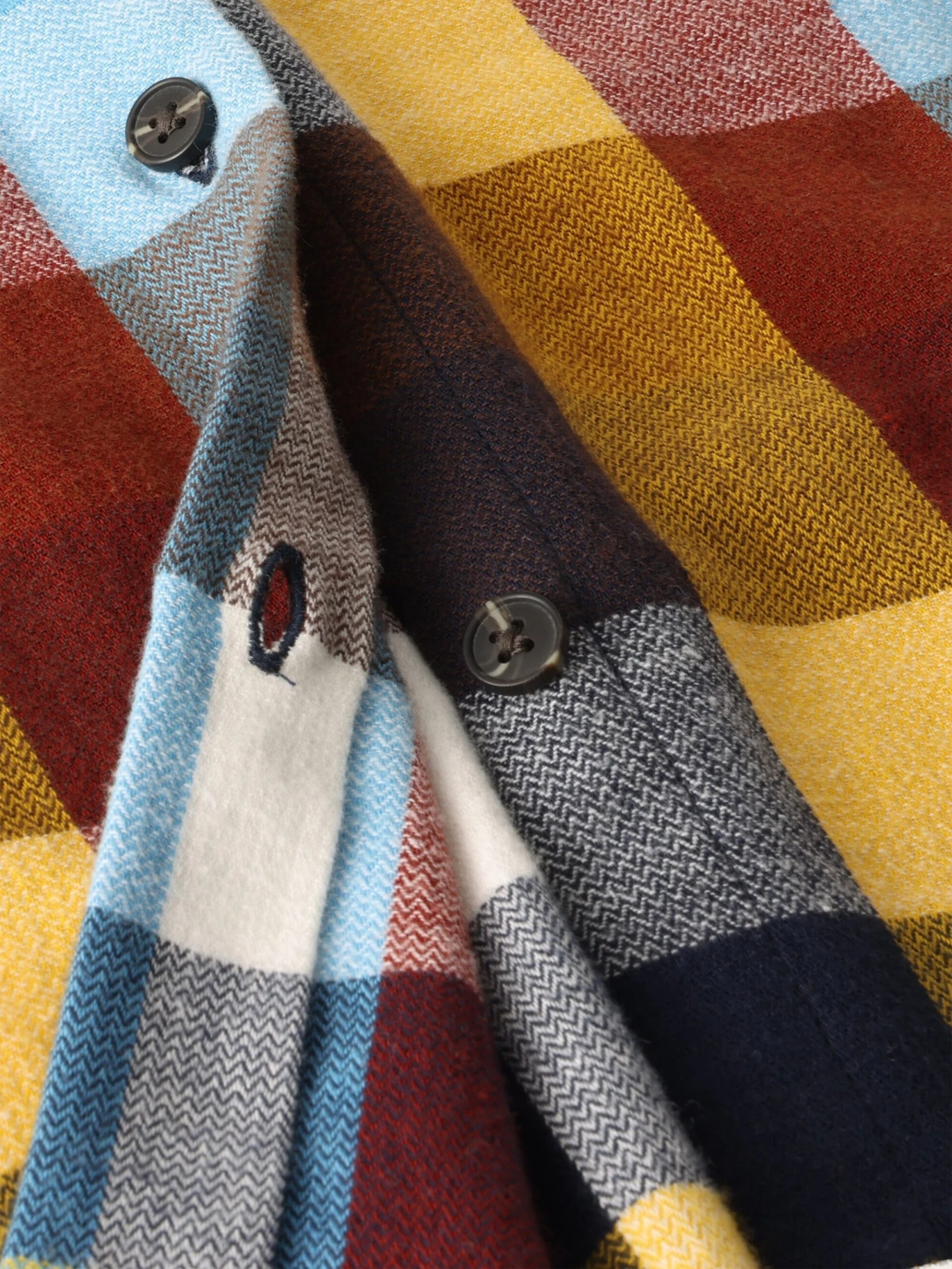 Check Multi Color Flannel Shirt - GOTS/Vegan - Multi Check 8 Check Multi Color Flannel Shirt - GOTS/Vegan - Multi Check - Image 6