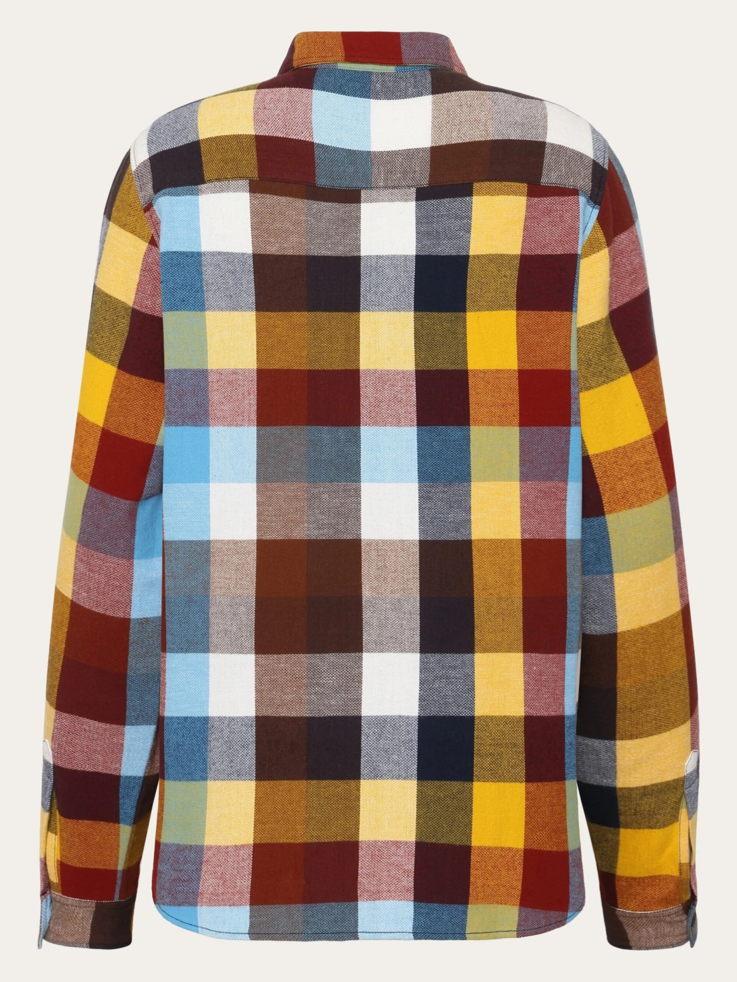 Check Multi Color Flannel Shirt - GOTS/Vegan - Multi Check 9 Check Multi Color Flannel Shirt - GOTS/Vegan - Multi Check - Image 7