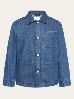 Classic Denim Overshirt - GOTS/Vegan - Dark Blue Denim
