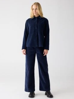 Corduroy Overshirt - Night Sky 7 Corduroy Overshirt - Night Sky -Knowledge Cotton Apparel Store Corduroy overshirt Overshirts 2190045 1412 Night Sky 2