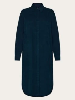 Corduroy Shirt Dress - Total Eclipse