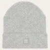 Double Layer Wool Beanie - Grey Melange -Knowledge Cotton Apparel Store Double layer wool beanie Hats 82206 1012 Grey Melange