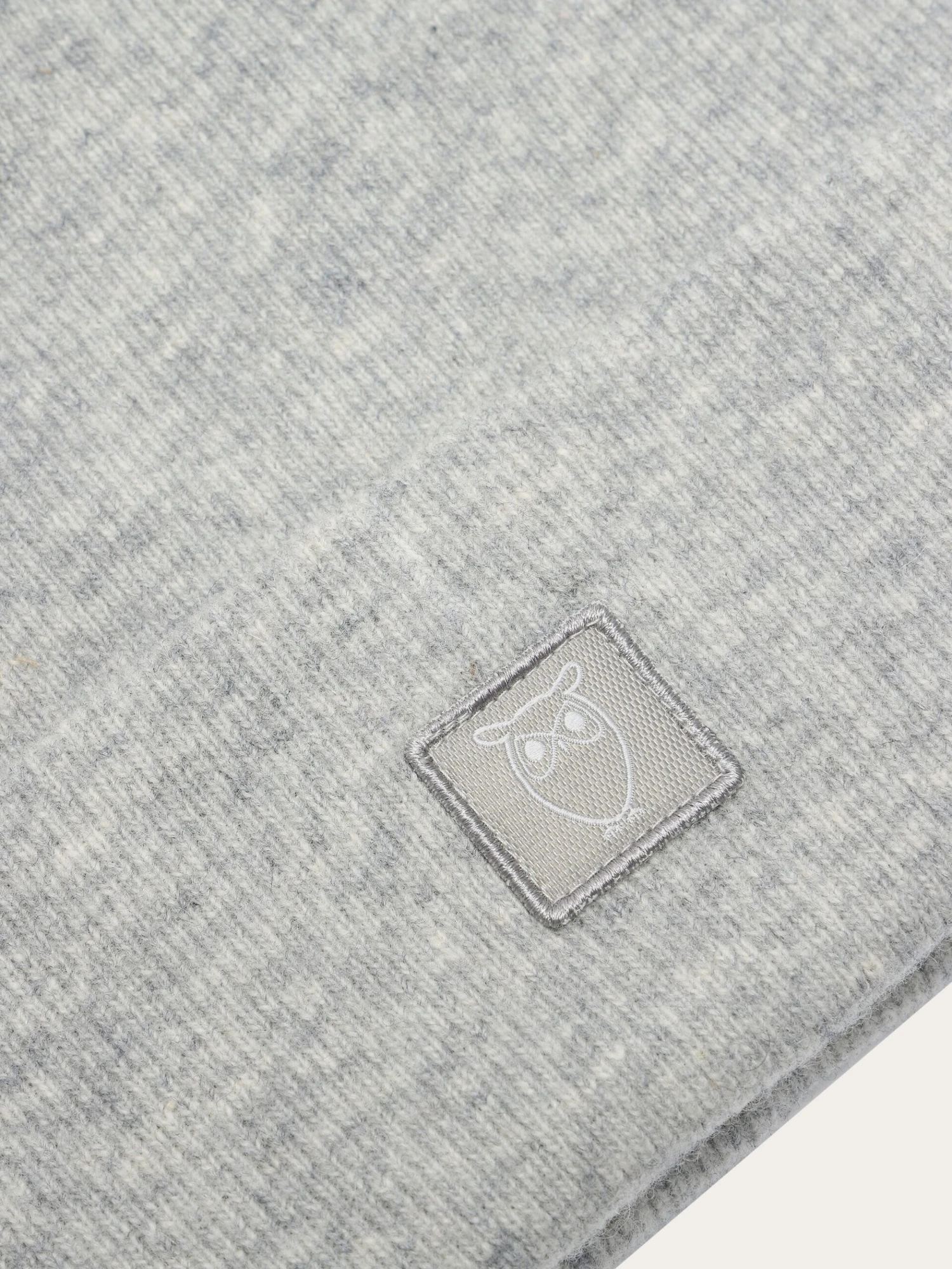 Double Layer Wool Beanie - Grey Melange 7 Double Layer Wool Beanie - Grey Melange - Image 5