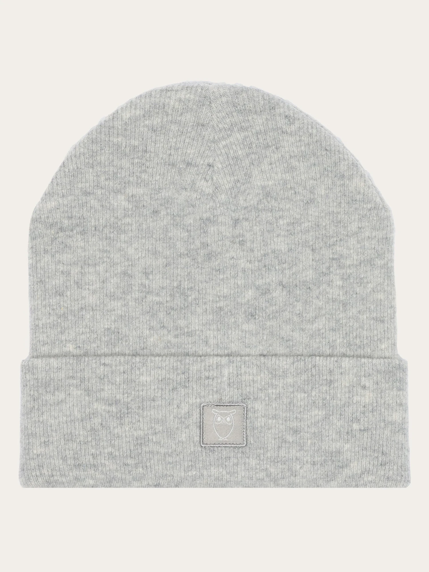Double Layer Wool Beanie - Grey Melange 3 Double Layer Wool Beanie - Grey Melange