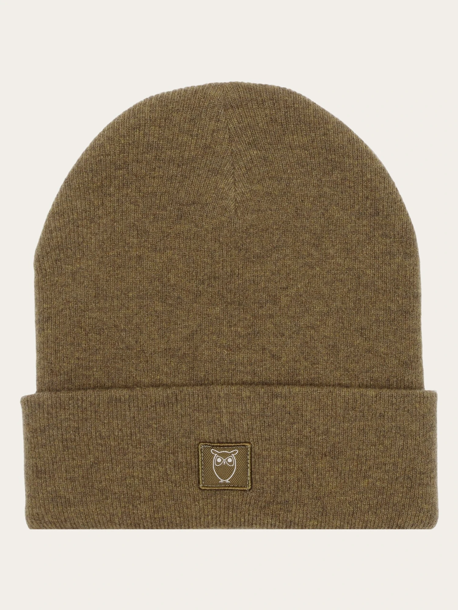 Double Layer Wool Beanie - Dark Olive 3 Double Layer Wool Beanie - Dark Olive