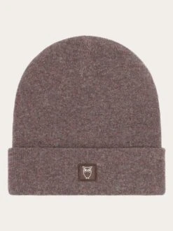Double Layer Wool Beanie - Demitasse (brown)