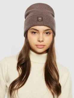 Double Layer Wool Beanie - Demitasse (brown) 8 Double Layer Wool Beanie - Demitasse (brown) -Knowledge Cotton Apparel Store Double layer wool beanie Hats 82206 1243 Demitasse brown 2