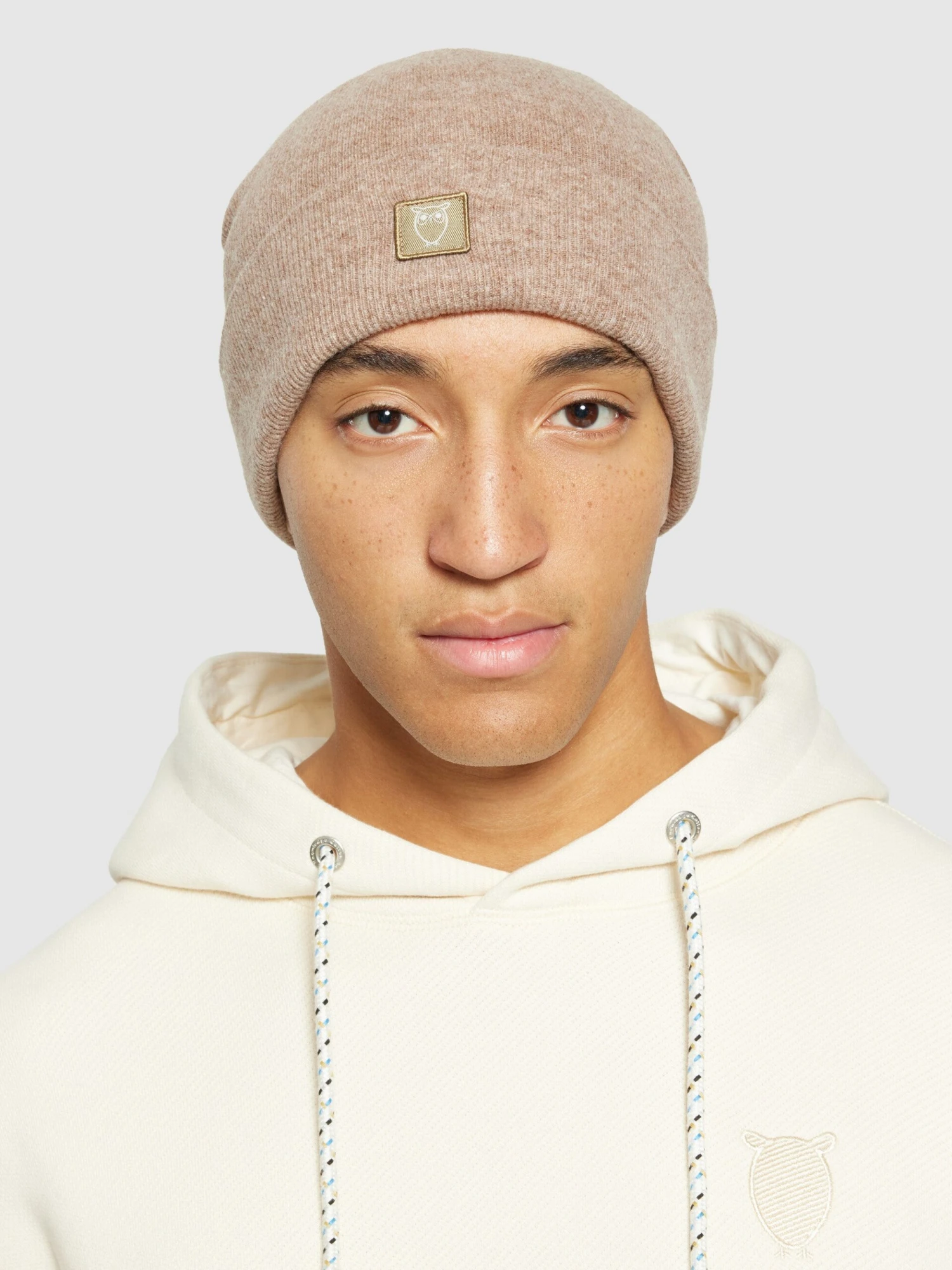 Double Layer Wool Beanie - Kelp Melange 6 Double Layer Wool Beanie - Kelp Melange - Image 4