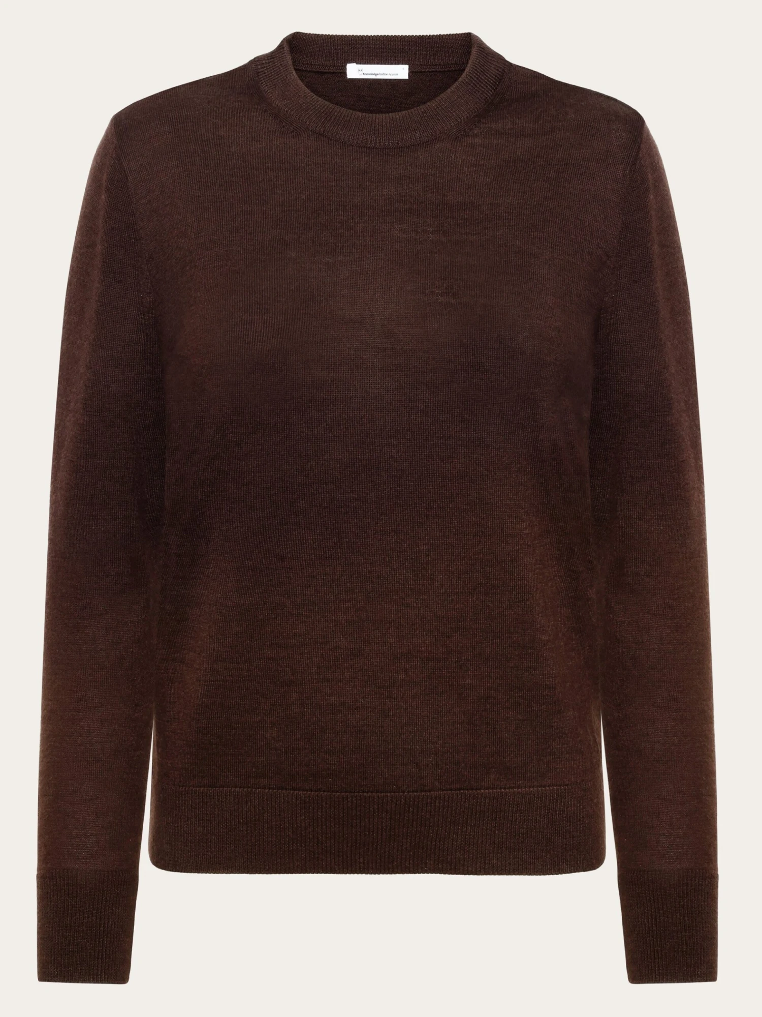 Merino Crew Neck Sweater - Demitasse (brown) 3 Merino Crew Neck Sweater - Demitasse (brown)