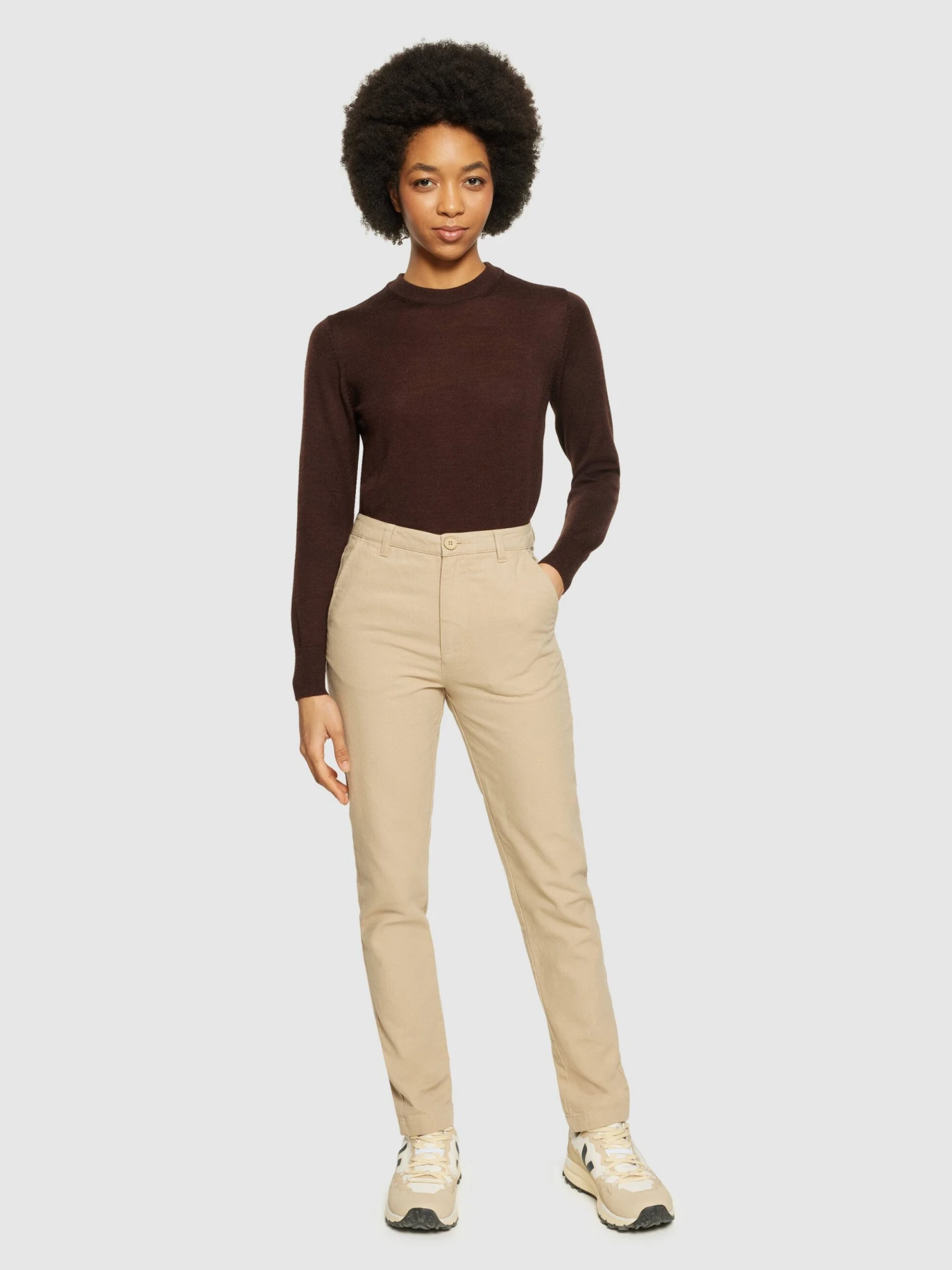 Merino Crew Neck Sweater - Demitasse (brown) 6 Merino Crew Neck Sweater - Demitasse (brown) - Image 4