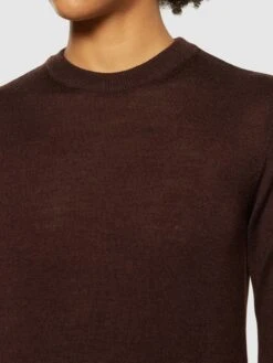 Merino Crew Neck Sweater - Demitasse (brown) 11 Merino Crew Neck Sweater - Demitasse (brown) -Knowledge Cotton Apparel Store Fine merino crew neck RWS Knits 2080061 1243 Demitasse brown 4