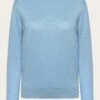 Merino Crew Neck Sweater - Glacier Lake -Knowledge Cotton Apparel Store Fine merino crew neck RWS Knits 2080061 1463 Glacier Lake