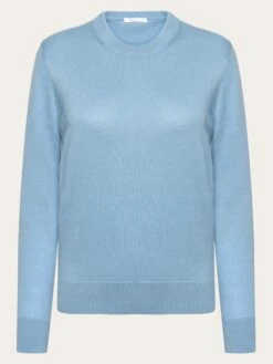 Merino Crew Neck Sweater - Glacier Lake