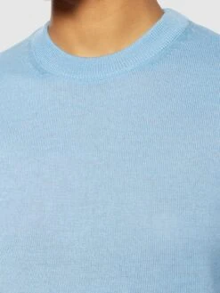 Merino Crew Neck Sweater - Glacier Lake 11 Merino Crew Neck Sweater - Glacier Lake -Knowledge Cotton Apparel Store Fine merino crew neck RWS Knits 2080061 1463 Glacier Lake 4