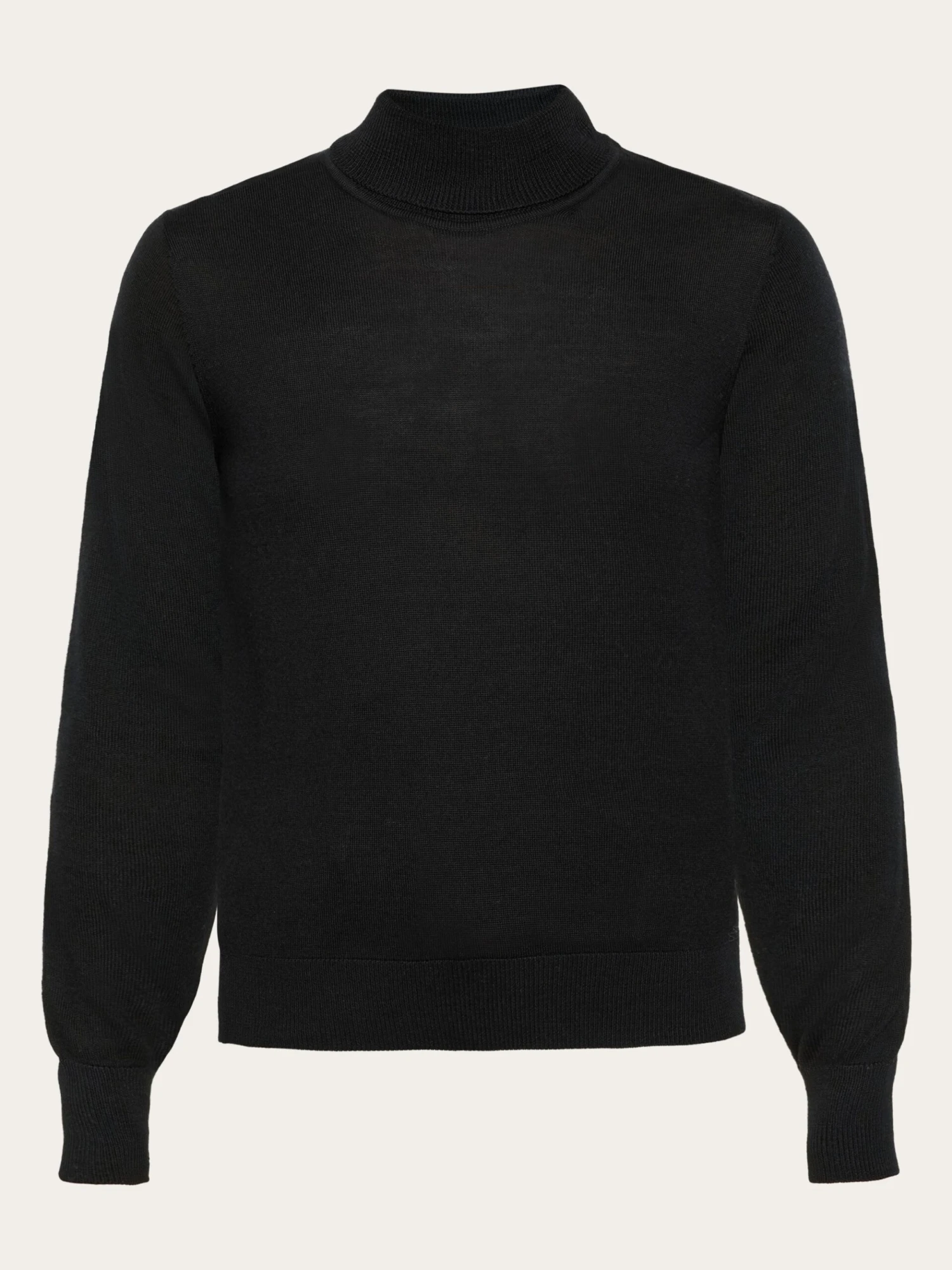 Fine Merino Roll Neck - RWS - Black Jet 3 Fine Merino Roll Neck - RWS - Black Jet