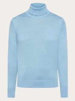 Fine Merino Roll Neck - RWS - Glacier Lake