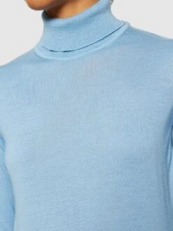Fine Merino Roll Neck - RWS - Glacier Lake -Knowledge Cotton Apparel Store Fine merino roll neck RWS Knits 2080062 1463 Glacier Lake 4