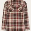 Heavy Flannel Check Overshirt - GOTS/Vegan - Brown Check -Knowledge Cotton Apparel Store Heavy flannel check overshirt GOTS Vegan Overshirts 2190026 7026 Brown check