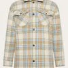 Heavy Flannel Check Overshirt - GOTS/Vegan - Beige Check -Knowledge Cotton Apparel Store Heavy flannel check overshirt GOTS Vegan Overshirts 2190026 7030 Beige check