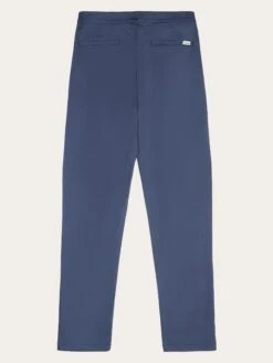 Iris Slim Pique Pant - Vintage Indigo -Knowledge Cotton Apparel Store IRIS mom mid rise canvas pique chino GOTS Vegan Pants 2070057 1226 Vintage Indigo 2