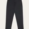 IRIS Mom Mid-rise Twill Chino - GOTS/Vegan - Black Jet -Knowledge Cotton Apparel Store IRIS mom mid rise twill chino GOTS Vegan Pants 2070068 1300 Black Jet