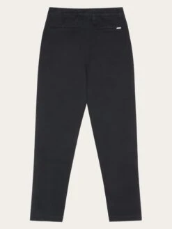 IRIS Mom Mid-rise Twill Chino - GOTS/Vegan - Black Jet -Knowledge Cotton Apparel Store IRIS mom mid rise twill chino GOTS Vegan Pants 2070068 1300 Black Jet 2
