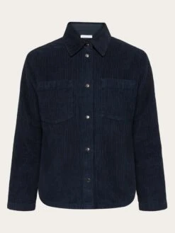 Irregular Corduroy Overshirt- GOTS/Vegan - Night Sky