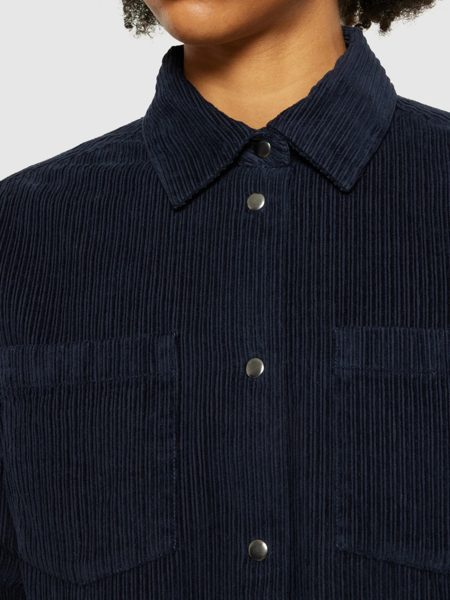 Irregular Corduroy Overshirt- GOTS/Vegan - Night Sky 7 Irregular Corduroy Overshirt- GOTS/Vegan - Night Sky - Image 5