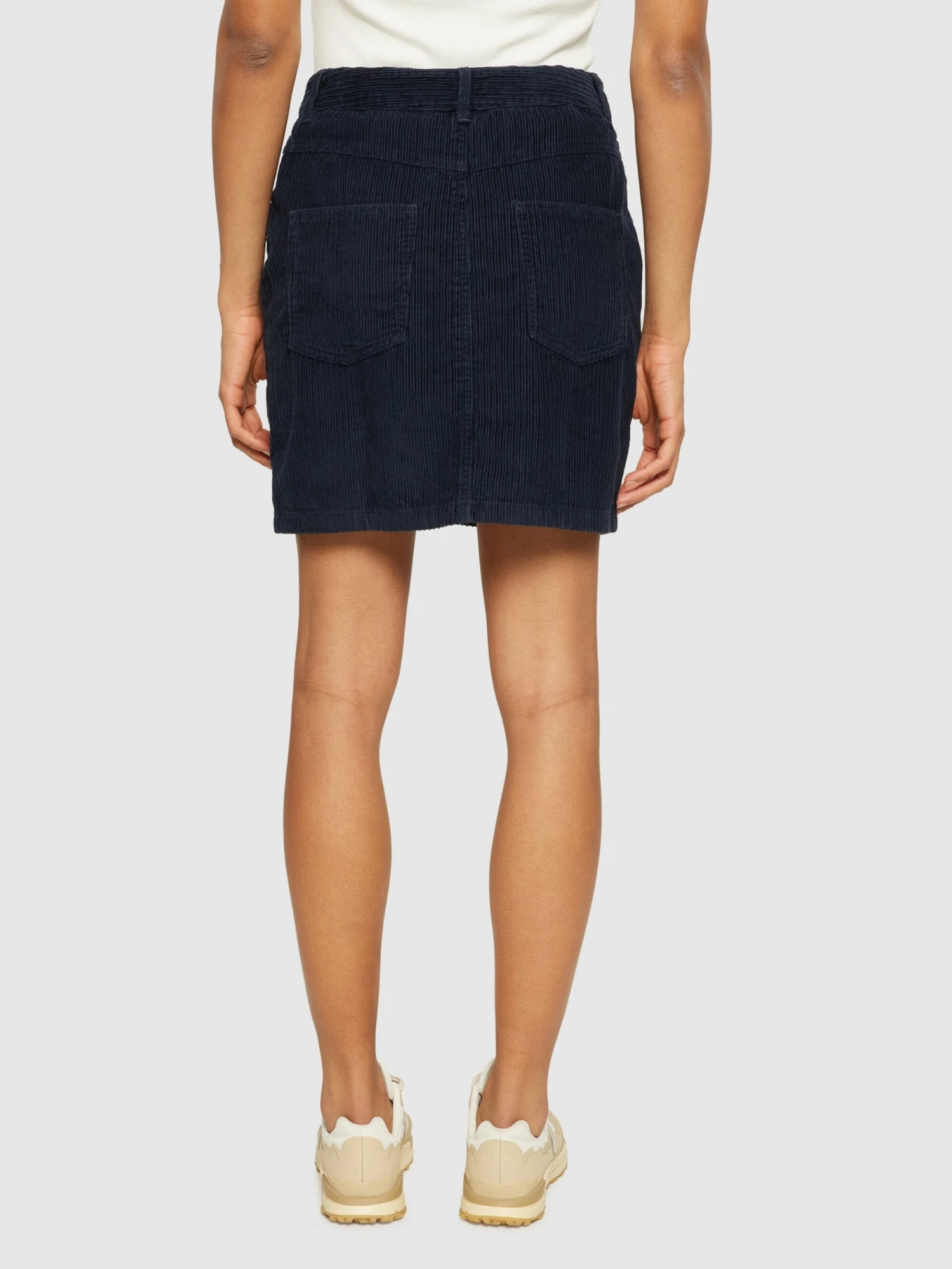 Irregular Corduroy Skirt - GOTS/Vegan - Night Sky 5 Irregular Corduroy Skirt - GOTS/Vegan - Night Sky - Image 3