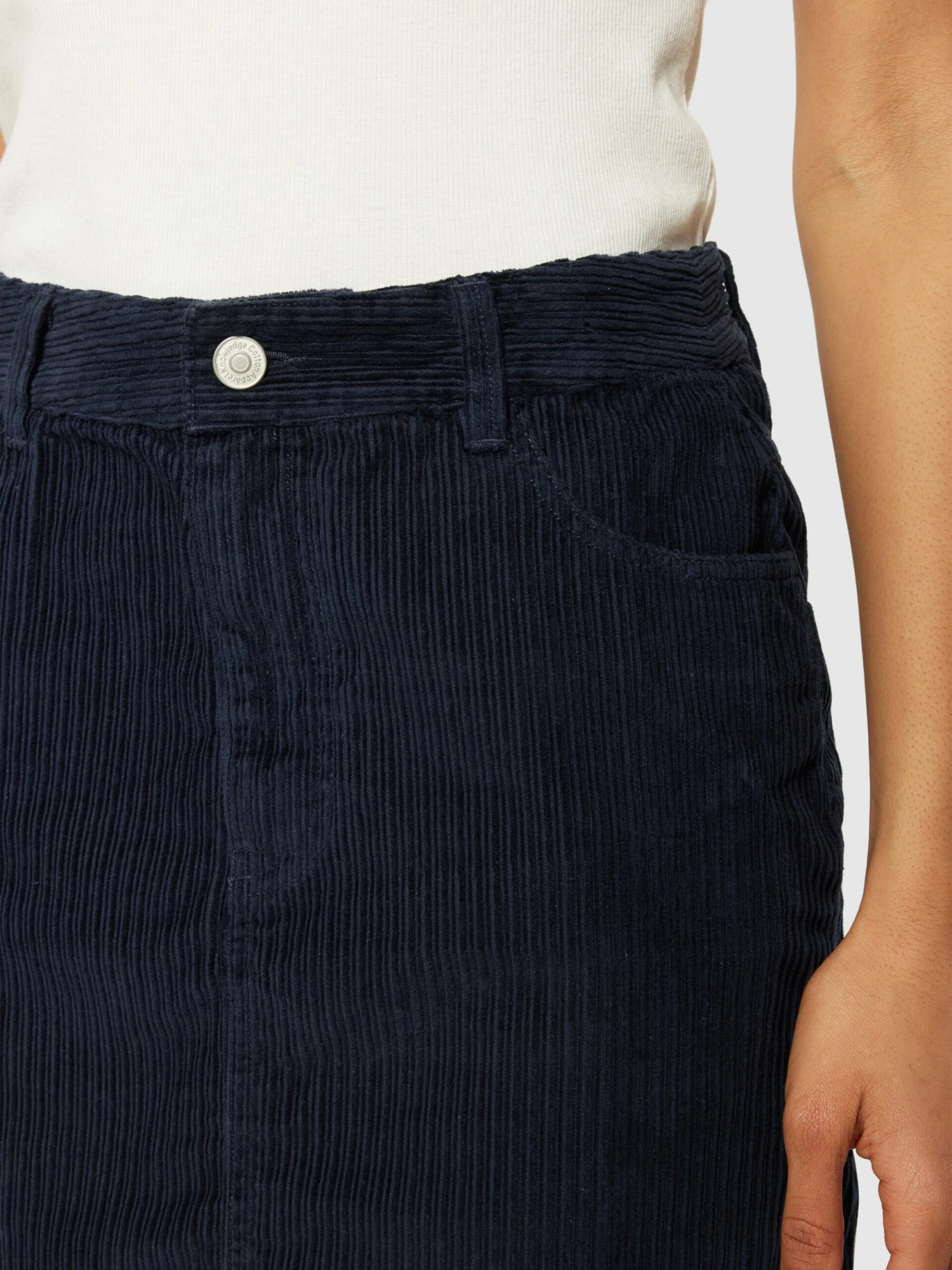 Irregular Corduroy Skirt - GOTS/Vegan - Night Sky 7 Irregular Corduroy Skirt - GOTS/Vegan - Night Sky - Image 5