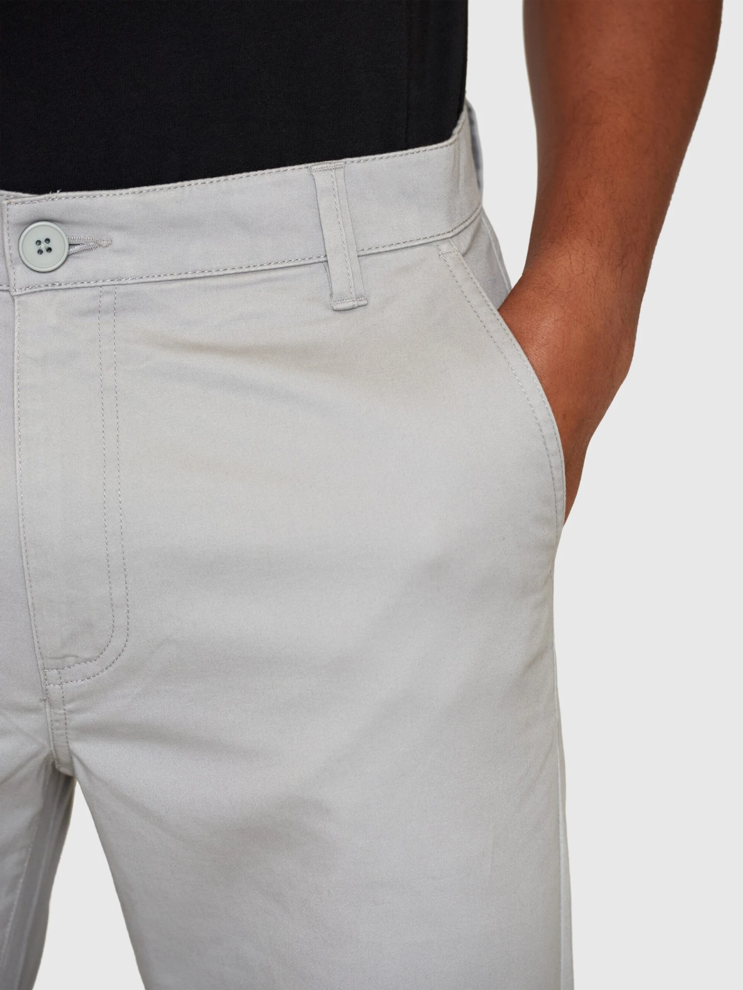 LUCA Slim Twill Chino Pants - Alloy 9 LUCA Slim Twill Chino Pants - Alloy - Image 7