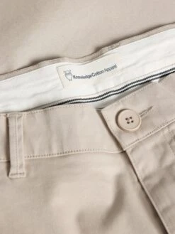 LUCA Slim Twill Chino Pants - Light Feather Gray -Knowledge Cotton Apparel Store LUCA slim twill chino pants Pants 1070016 1228 Light feather gray