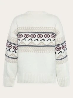 Lambswool Crew Neck Knit RWS - Egret -Knowledge Cotton Apparel Store Lambswool Crew Neck Knit RWS Knits 2080097 1387 Egret 2